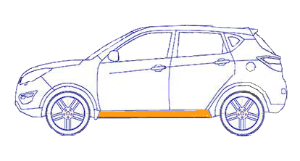 ремонт порога changan cs35